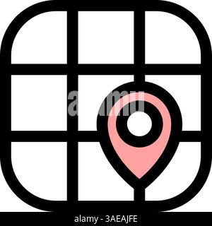 GPS location - modern GPS location or navigation icon symbol Stock Vector