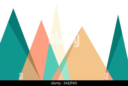 Mountain Abstract background Vector Illustration, Mountain Landscape Vector. Stock Vector