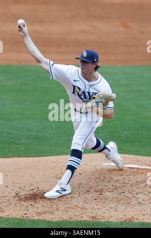 Tampa Bay Rays Pitcher Ryan Pepiot Delivers To The Philadelphia Tampa Fl Usa Tampa Bay Rays Pitcher Ryan Pepiot 44 Delivers A Pitch During An Mlb Baseball Game Against The Pittsburgh Pirates Wednesday April 2 2025 At George M Steinbrenner Field The Pirates Beat The Rays 4 2 Kim Hukariimage Of Sport 3aenm15