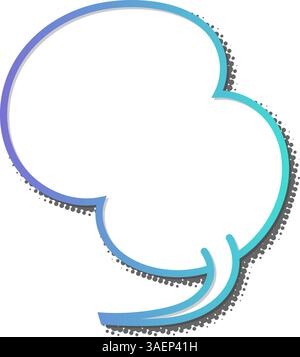 blank comic speech bubble Stock Vector