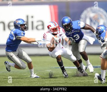September 24, 2011: in action during the NCAA Football game between the Memphis TIgers and the SMU Mustangs at Liberty Bowl Stadium in Memphis, TN(Credit Image: © Fred Brooks/Cal Sport Media/ZUMAPRESS.com) Stock Photo