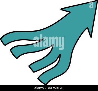 arrow hand drawn color vector illustration Stock Vector Image & Art - Alamy