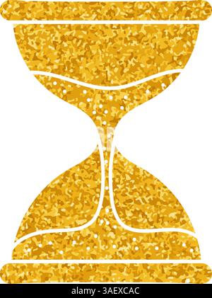 Sand watch drawing in gold color style Stock Vector Image & Art - Alamy