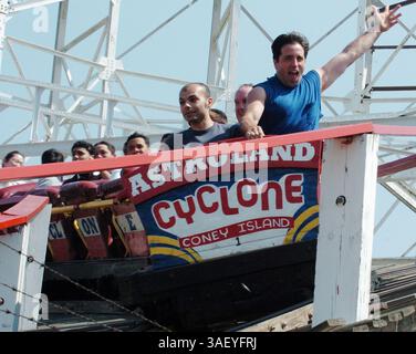 Jul 04, 2005; Brooklyn, New York, USA; The Cyclone roller coaster at ...