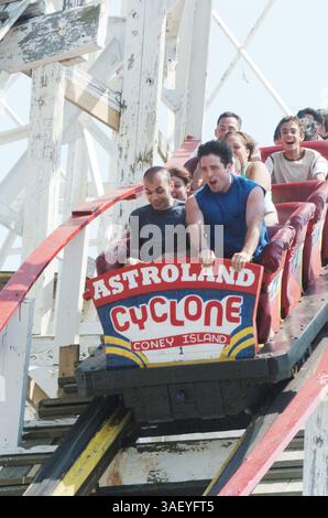 Jul 04, 2005; Brooklyn, New York, USA; The Cyclone roller coaster at ...