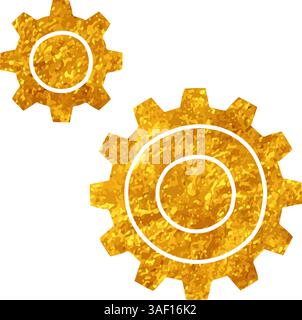 Setting drawing in gold color style Stock Vector Image & Art - Alamy