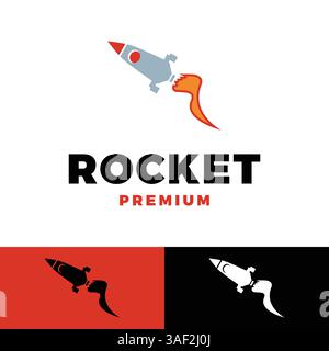 rocket icon vector logo template illustration design Stock Vector
