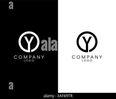 Letter OY, YO initial logotype company name design. vector logo for business and company identity Stock Vector