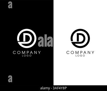 Letter OD, DO initial logotype company name design. vector logo for business and company identity Stock Vector