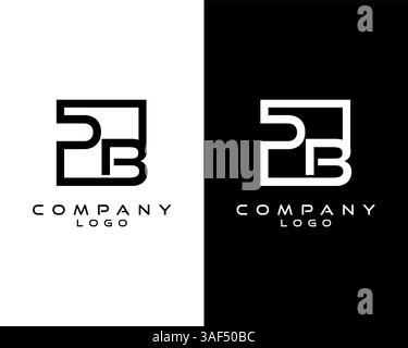 PB, BP Letters Logo Design. Simple and Creative Letter Concept Illustration vector Stock Vector
