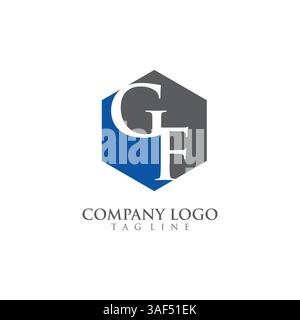 Letter GF, FG Logo Template Design vector Stock Vector