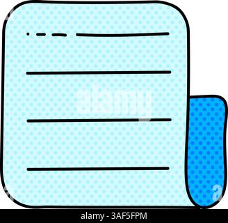 document halftone hand drawn color vector illustration Stock Vector