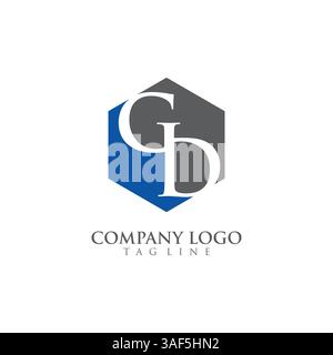 Letter GD, DG Logo Template Design vector Stock Vector