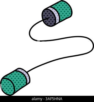 communication intercepting halftone hand drawn color vector illustration Stock Vector