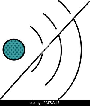 sound disabled halftone hand drawn color vector illustration Stock Vector