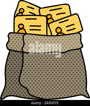 identity harvest halftone hand drawn color vector illustration Stock Vector