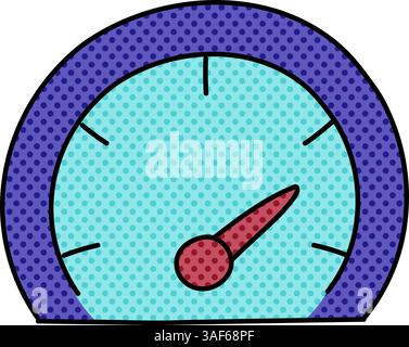 dashboard halftone hand drawn color vector illustration Stock Vector