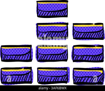 Audio file halftone icon hand drawn color vector illustration Stock Vector