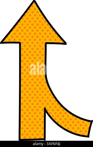 merging arrows road sign hand drawn color vector illustration Stock ...