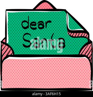 Letter halftone icon hand drawn color vector illustration Stock Vector