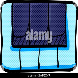 Piano keys halftone icon hand drawn color vector illustration Stock Vector