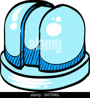 Earth telescope halftone icon hand drawn color vector illustration Stock Vector