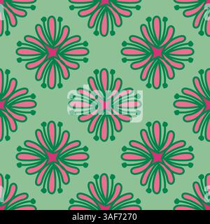 Hand drawn seamless pattern ornaments on brown background. seamless pattern for home decorating ideas and fabric printing, Stock Vector
