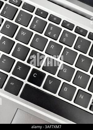 A laptop keyboard Stock Photo