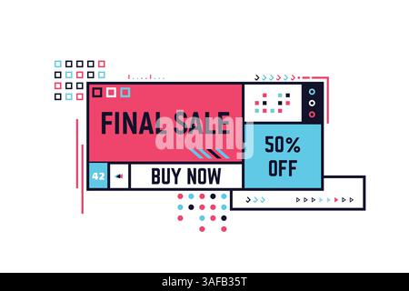 Big sale white banners set Stock Vector