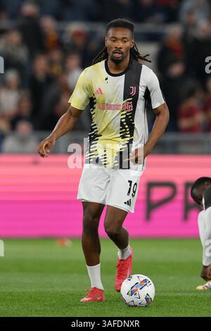 Khephren Thuram of Juventus FC in action during the Serie A football ...