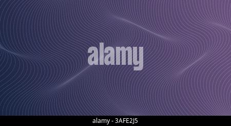 Colorful wave pattern with dots creating a modern abstract design background Stock Vector
