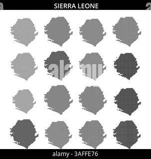 Square dots pattern map of West Virginia. Dotted pixel map with ...