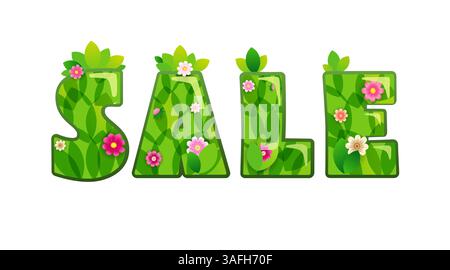 summer sale banner with flowers letter Stock Vector Image & Art - Alamy