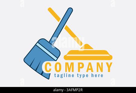Cleaning services company logo design vector art Stock Vector