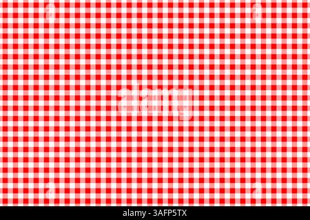 A classic traditional gingham pattern in a seamless design, perfect for textiles, fabric prints, tablecloths, and backgrounds Stock Vector