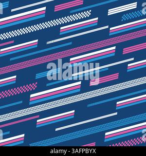 Sport flags lines pink wallpaper Stock Vector