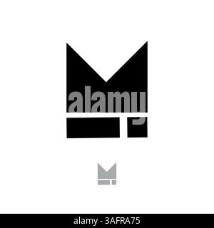 Letter mi or im logo template, Monogram Logotype concept icon. Stock Vector