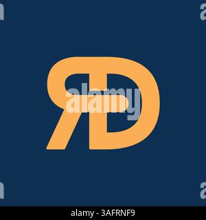 Letter rd or dr Logo Template vector Stock Vector