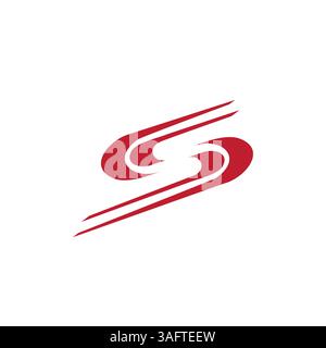 Letter S speed logo template vector Stock Vector