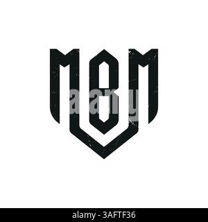 letter mb shield logo, mmb shield logo Stock Vector