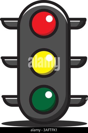 Illustrarion of Complete Collection of Traffic Signs and Road Markings Stock Vector