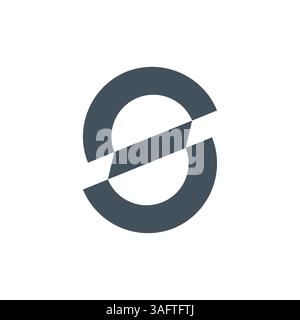 Unique, modern, geometric, creative, elegant letter s logo mark template. S monogram logo. Vector icon. Stock Vector