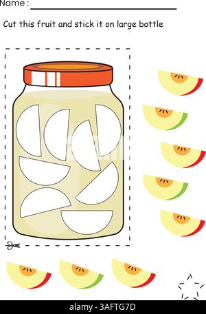 Activity BusyBook Worksheet for Kids Stock Vector
