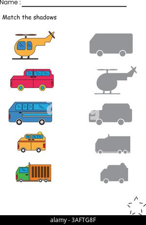 Activity BusyBook Worksheet for Kids Stock Vector