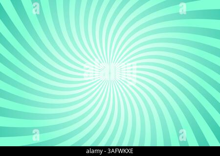 Vector background with mint color sunburst Stock Vector