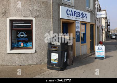 Exterior of the Carron fish bar birthplace of the deep fried Mars bar Stonehaven Scotland  March 2025 Stock Photo