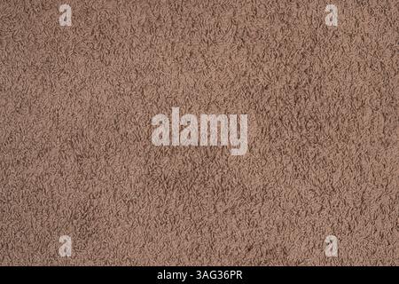 Texture of brown shag carpet. Pattern and background Stock Photo