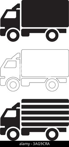 Car silhouettes set vector illustration Stock Vector