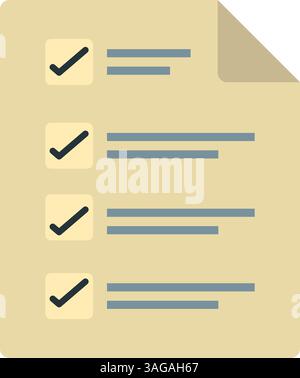 Ballot Paper icon vector image. Suitable for mobile apps, web apps and print media. Stock Vector