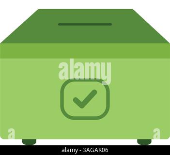 Ballot Box icon vector image. Suitable for mobile apps, web apps and print media. Stock Vector